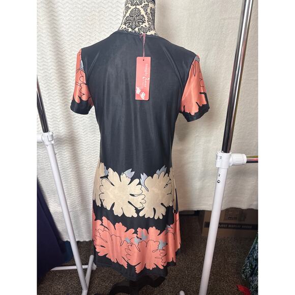 BN #16 NWT Simply Aster by Tiana B. Floral Print Fit & Flare Dress Size M - Picture 4 of 7